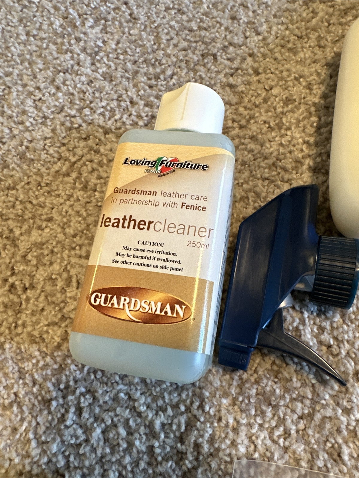 Guardsman Furniture Care Kit. Leather Cleaner, Hardwood, Dusted. Brand New