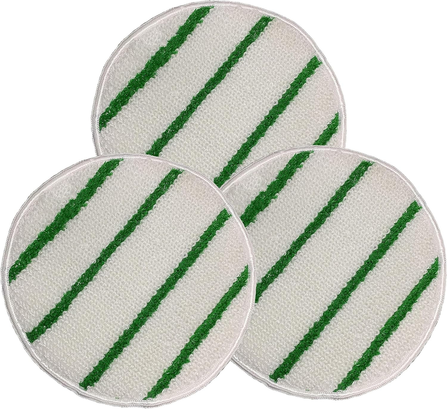 Grade 13″ Low-Profile Bonnet 3/Pk w/ Scrubber Strips Synthetic Carpet