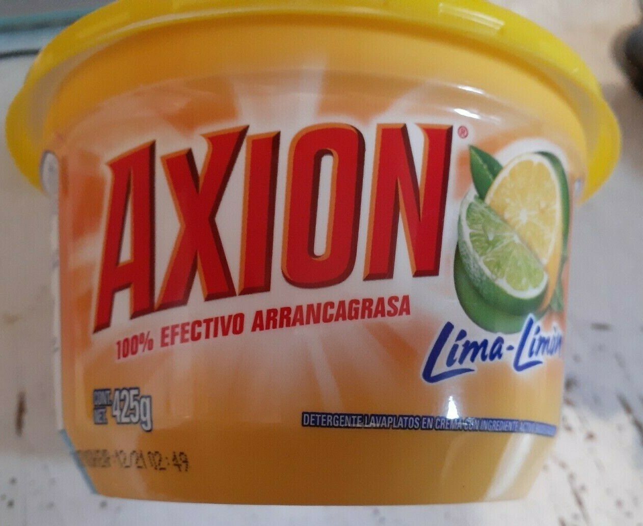 18 AXION GREASE-STRIPPER Lime Lemon Dish Washing Paste Detergent 425 g from Mex