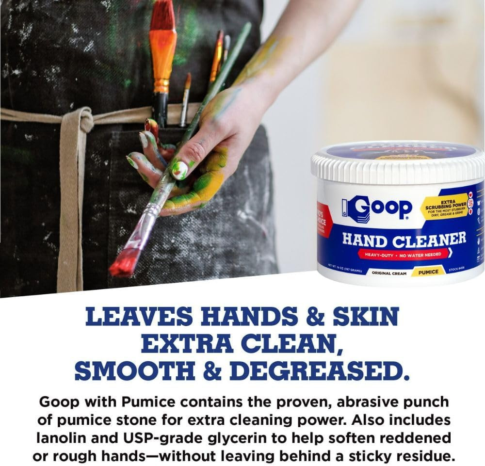 Multi-Purpose Waterless Hand Cleaner with Pumice – 14 Oz Can (Pack of 2)
