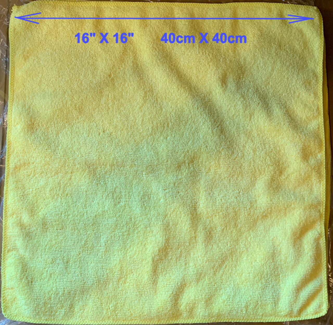 6 YELLOW MICROFIBER CLEANING WASH CLOTH KITCHEN TOWEL RAG 16″x16″ WINDOW MIRROR