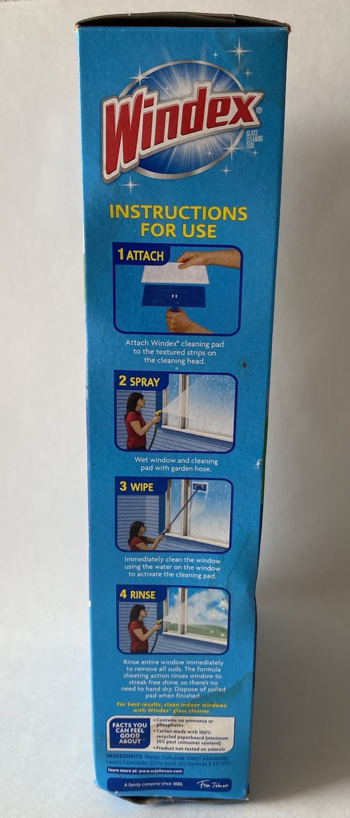 Windex Outdoor All In One Glass Window Cleaner Tool Starter Kit NEW Sealed Box