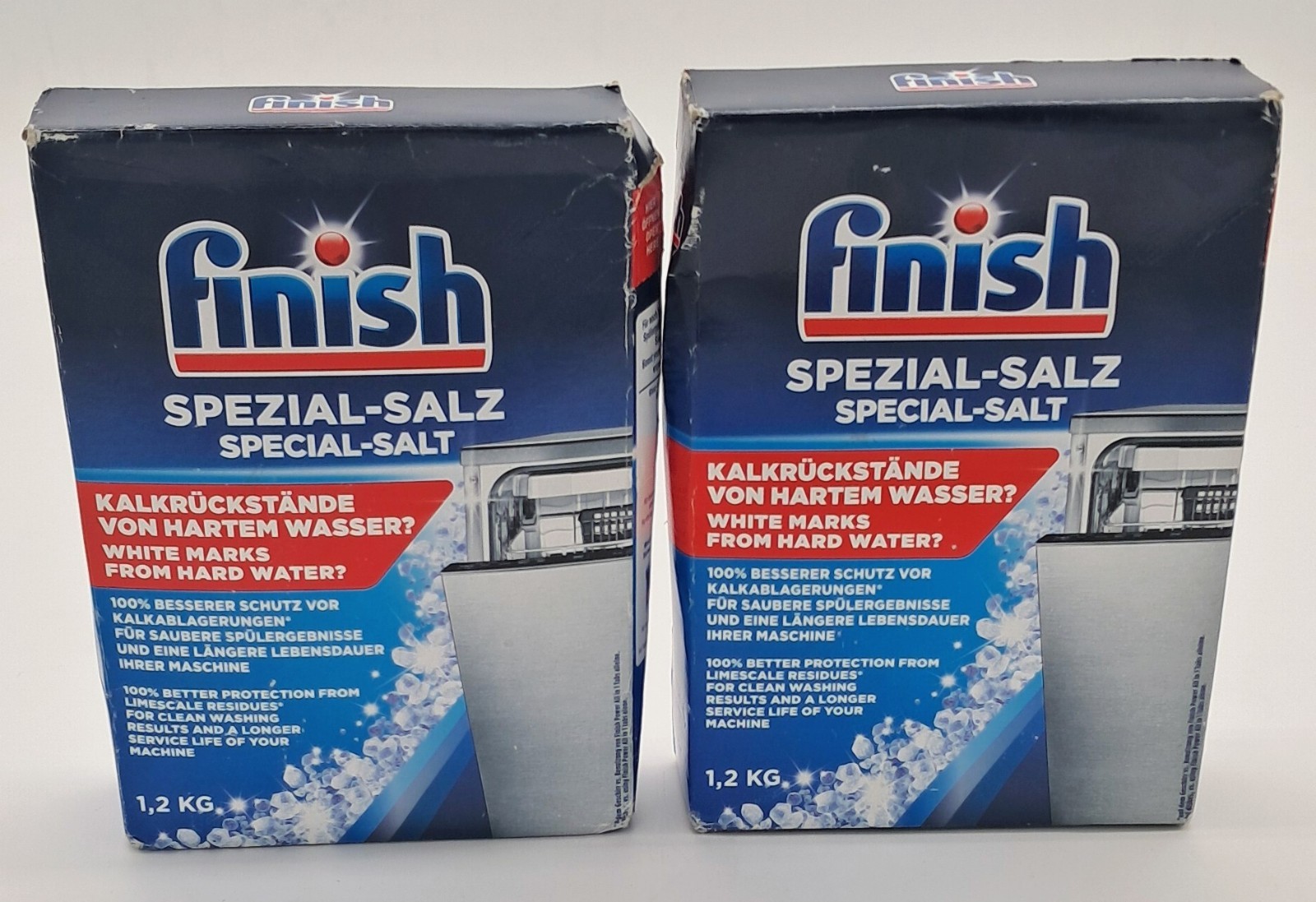 Finish Power Specialized Salt 1.2kg(2-Pack) Prevent Limescale Hard Water
