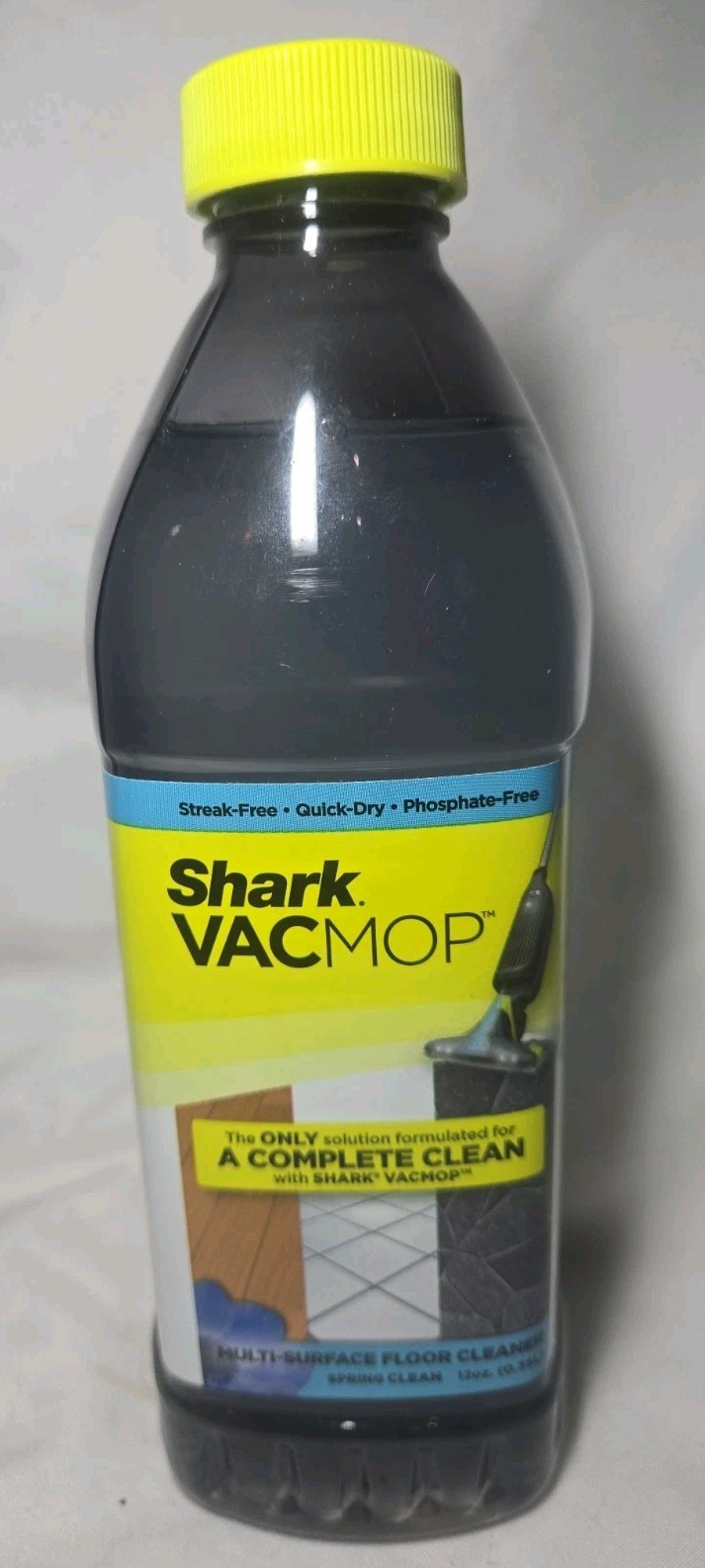 Shark VacMop Multi-Surface Floor Cleaner 12oz Streak Free, Quick Dry, Sealed
