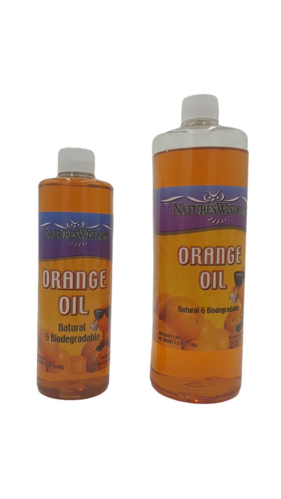 New Best Natures Wisdom Cold-Pressed Orange-Oil Concentrate D-Limonene 16 oz