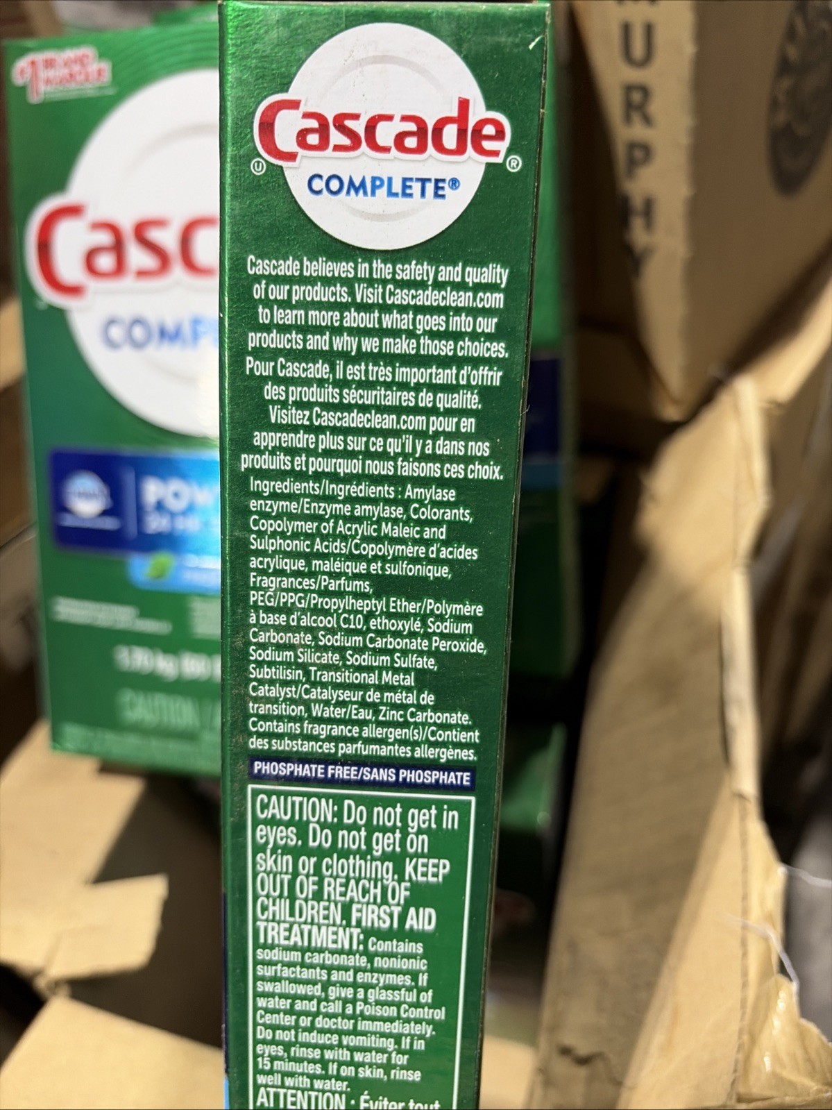 Cascade Complete ~ Fresh Scent Powder ~ Dishwasher Detergent ~ 60 oz.