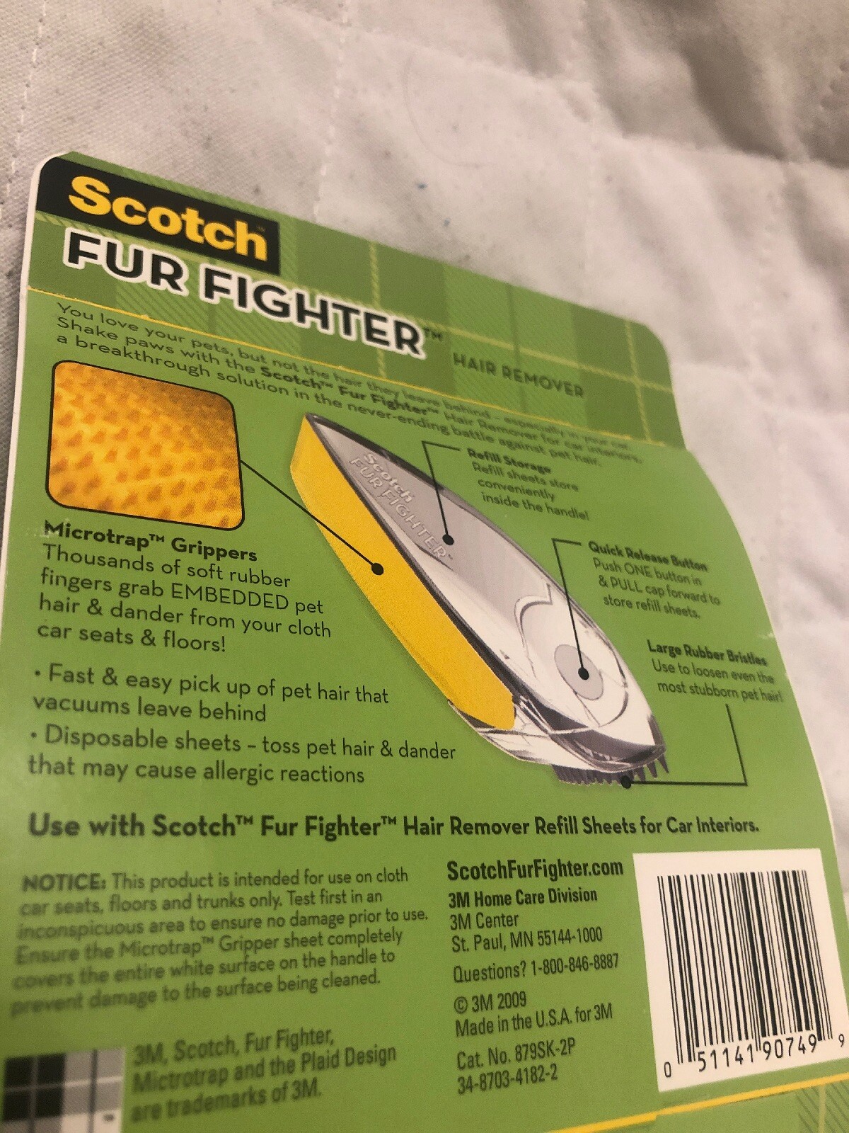 Scotch Fur Fighter Starter Kit 1 Handle 2 Refill Sheets Factory Sealed