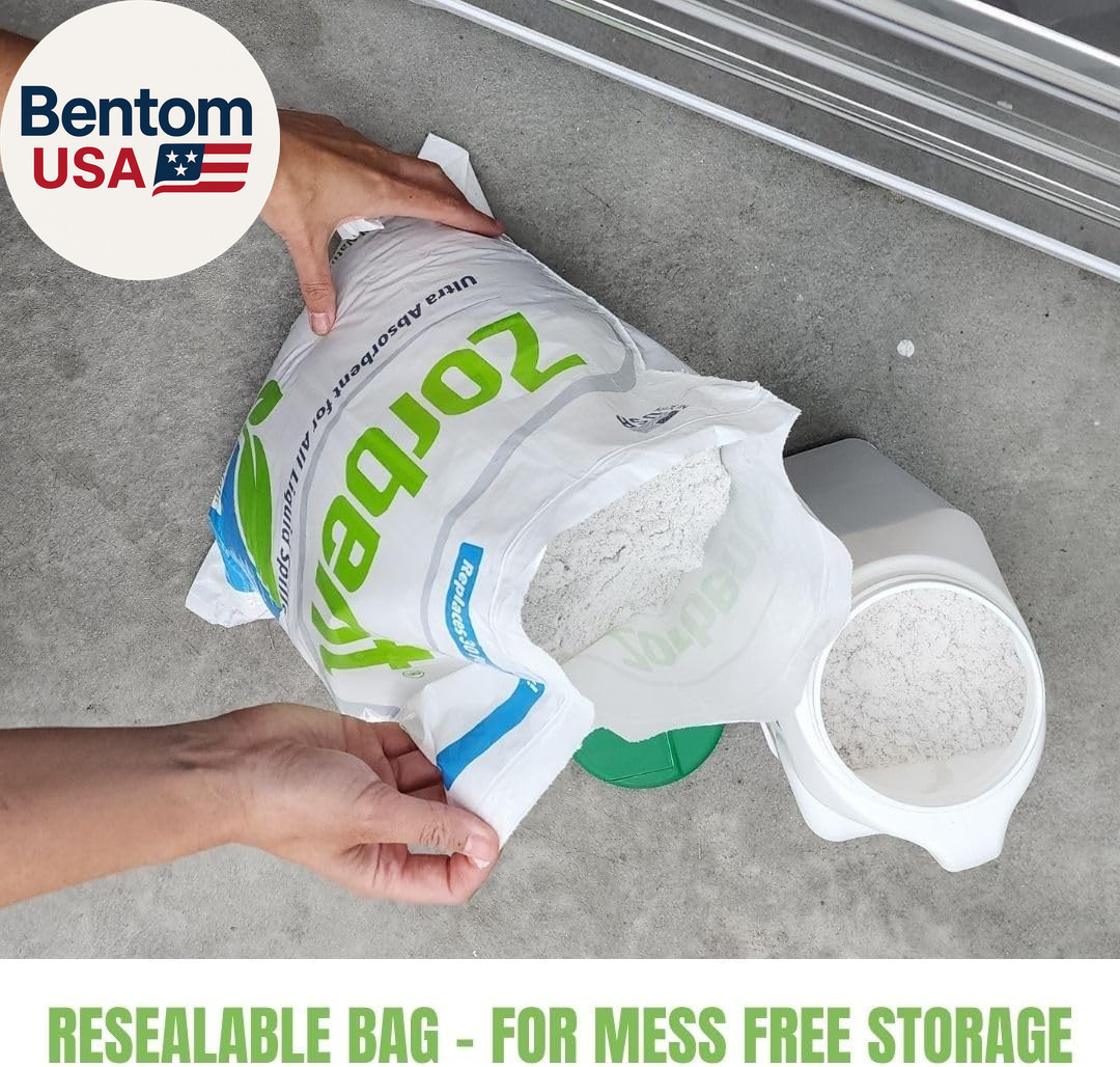 Liquid Spill Cleanup 10 Quart Bag | 16X More Absorbent for Grease, Oil, Blood –
