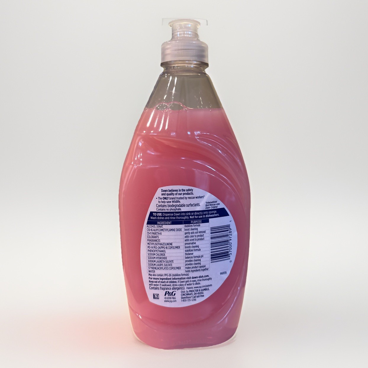 Dawn Gentle Clean Dishwashing Liquid Dish Soap, Pomegranate Splash, 16.2 Oz