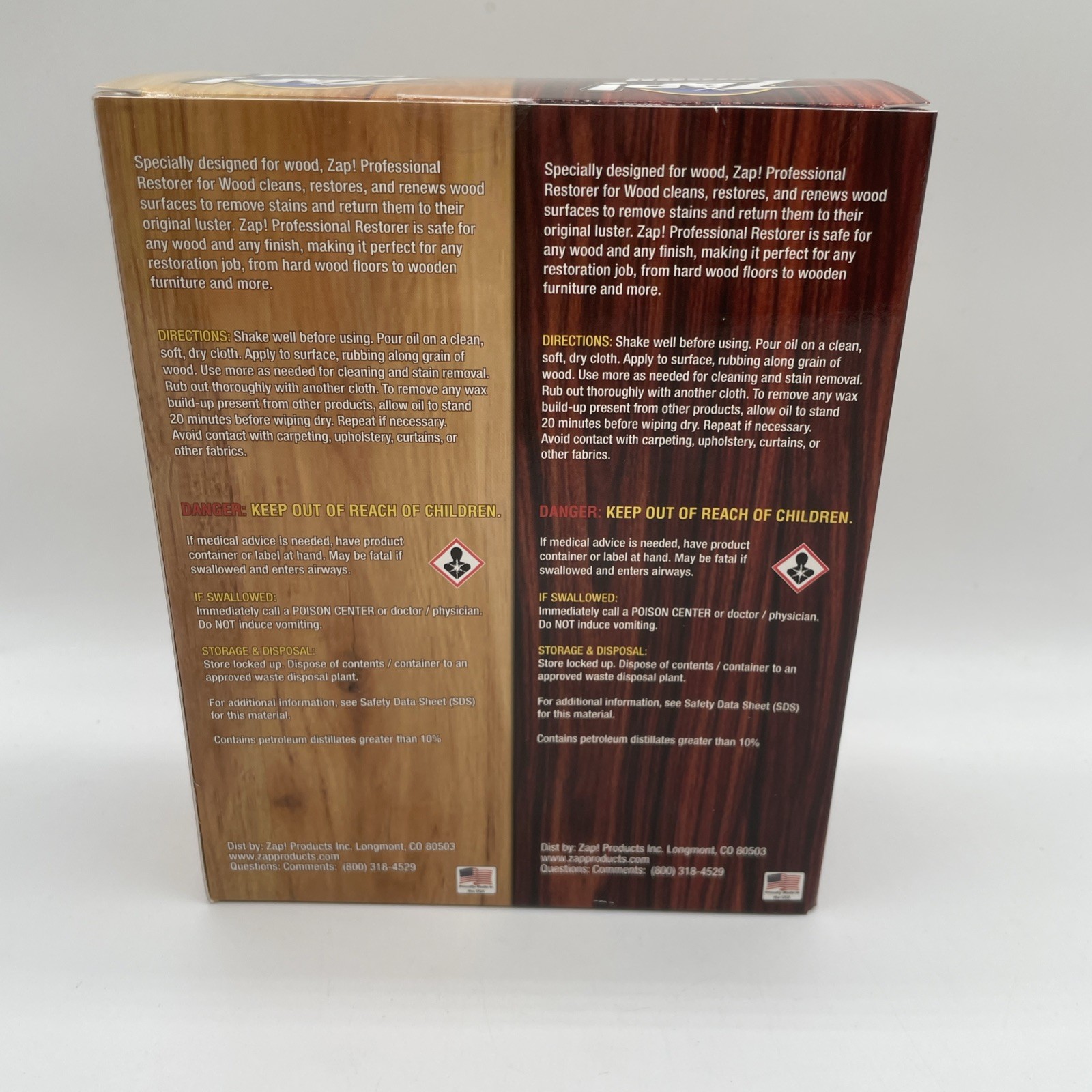 Zap Wood Restorer & Wood Maintainer 10oz Each