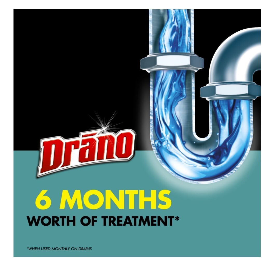 Drano Max Build-Up Remover Drain Clog Preventor, Liquid Commercial Line, 60 oz