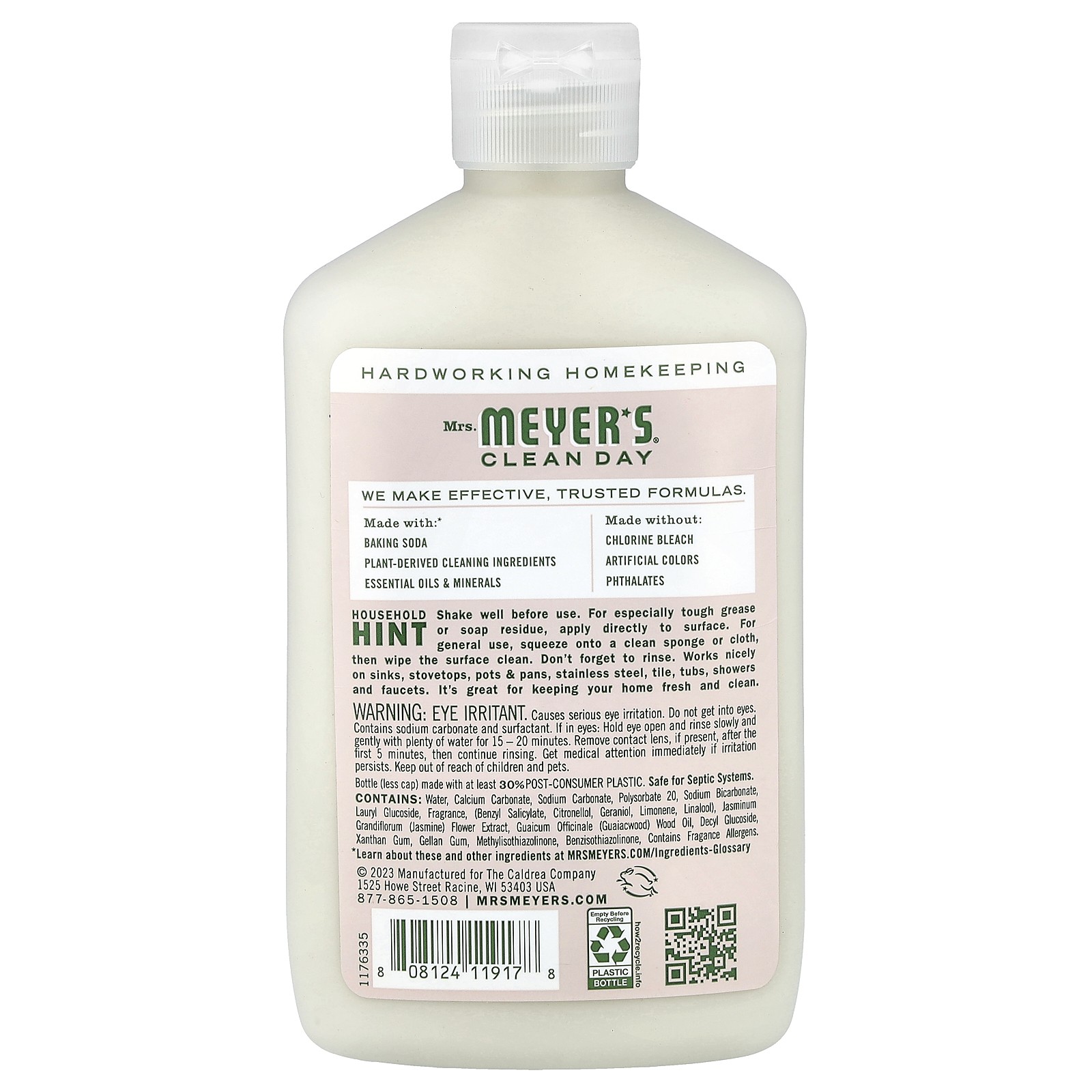 Baking Soda Cream Cleanser, Apple Blossom, 16 fl oz (473 ml)