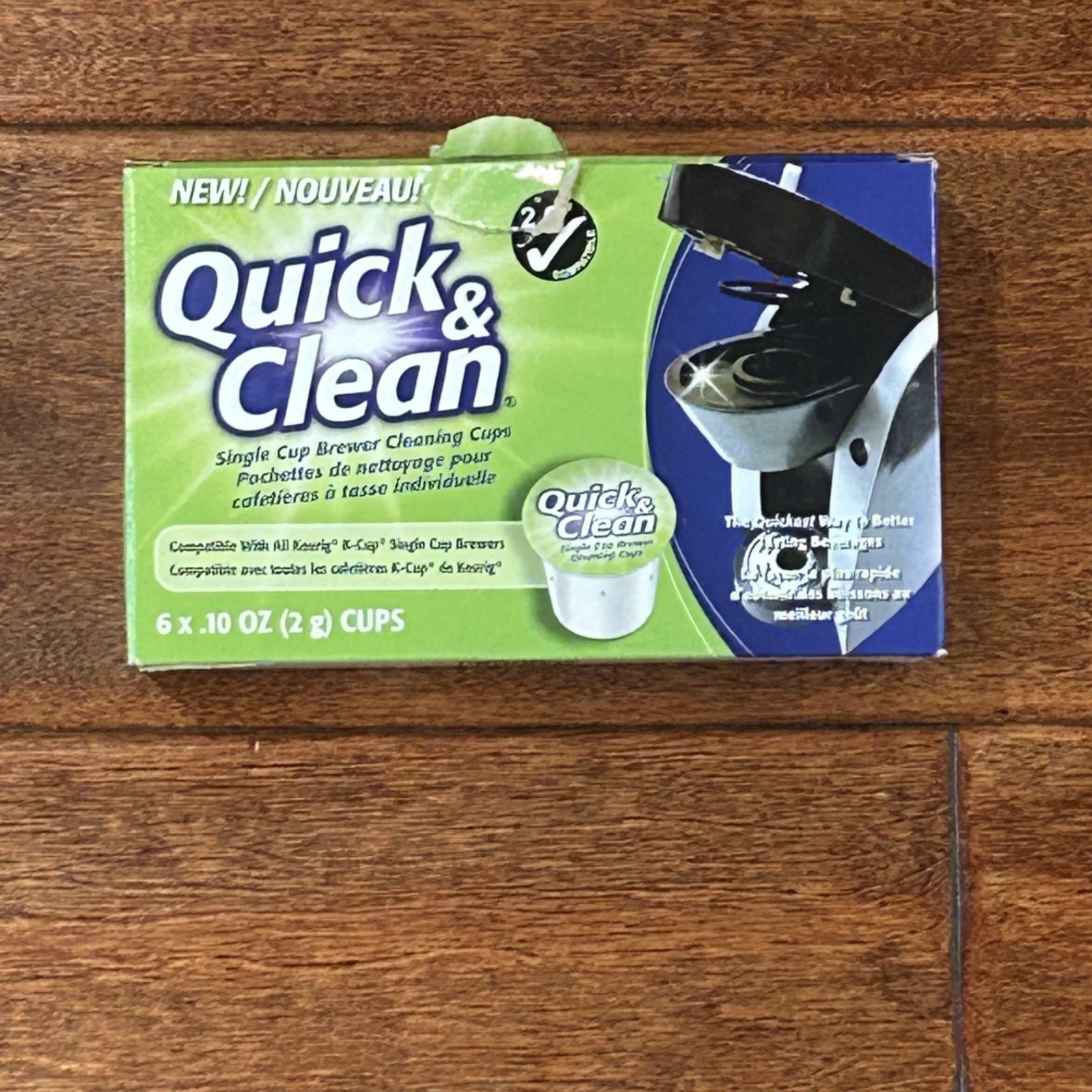 Open Box Quick & Clean [5-Pack] Keurig Single K Cup Coffee Machine Cleaning Pods