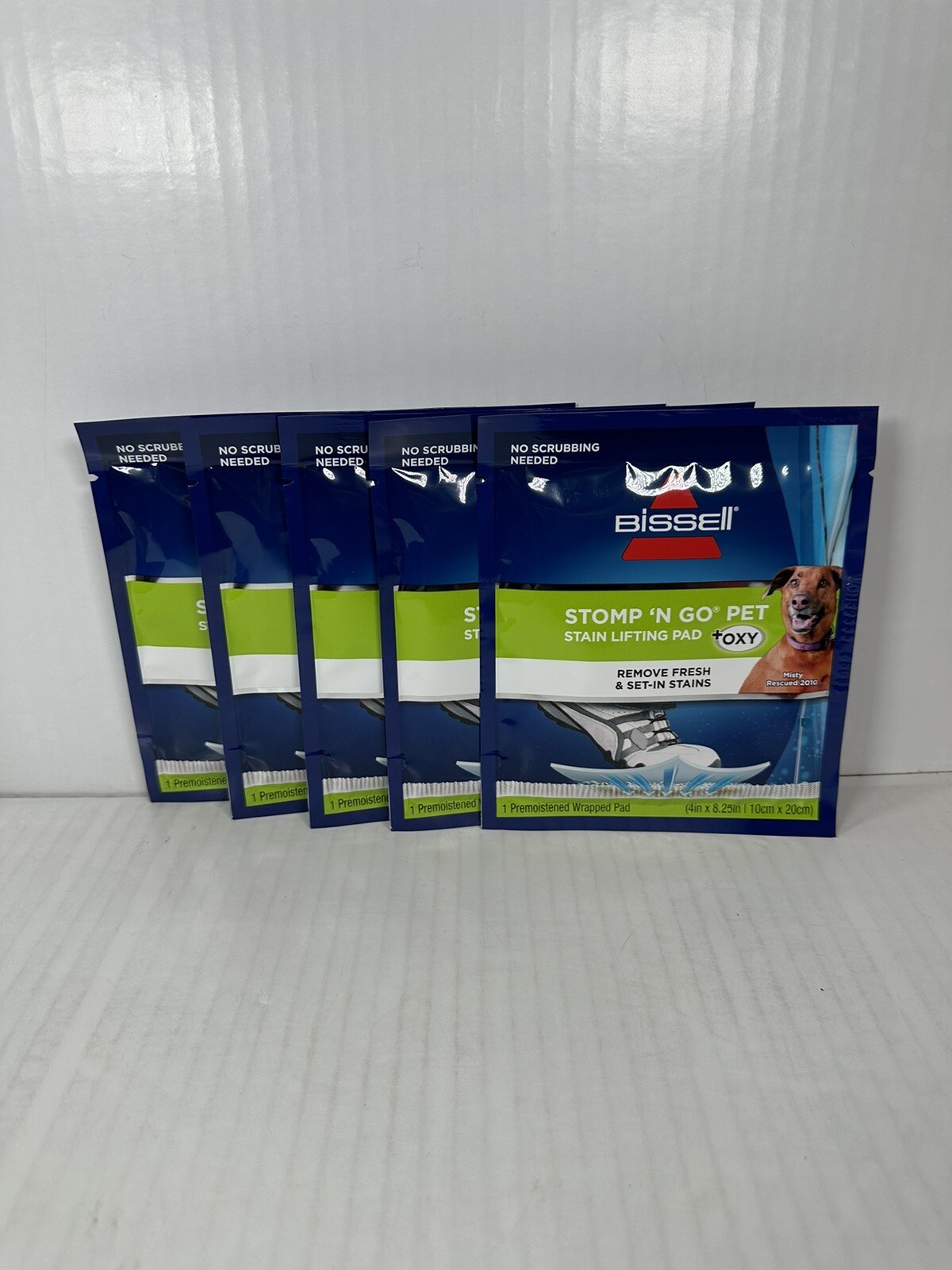 Bissell Stomp ‘n Go Pet Stain Lifting Pad +OXY 5 Pack BRAND NEW SEALED