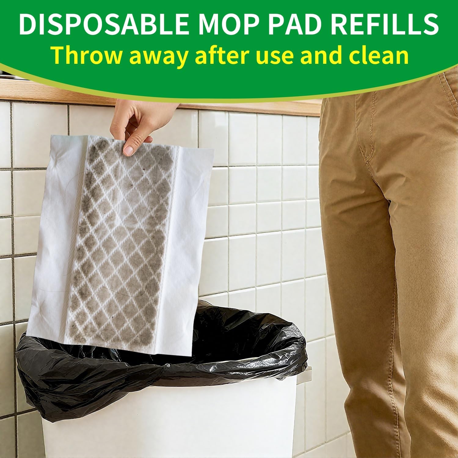 Dry Sweeping Cloths, 60pcs, 8.2 x 11in Disposable Mop Pad Refills, Sweeper Di…
