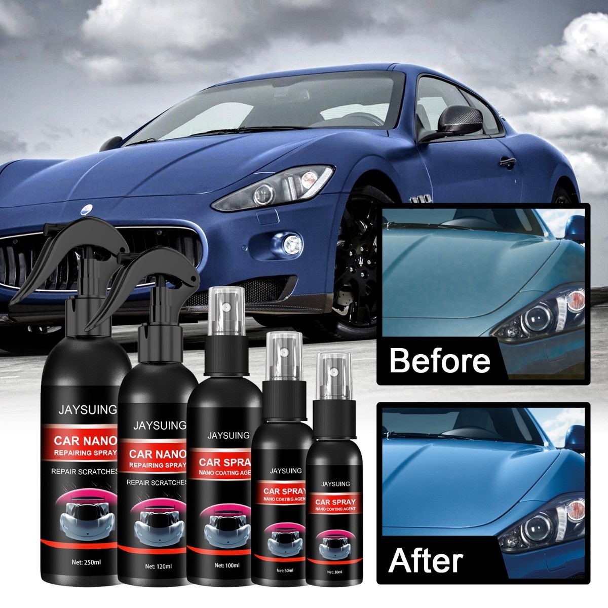 Metal Polish Rust Remover 30ml for Car Wheels Stainless Steel Faucets