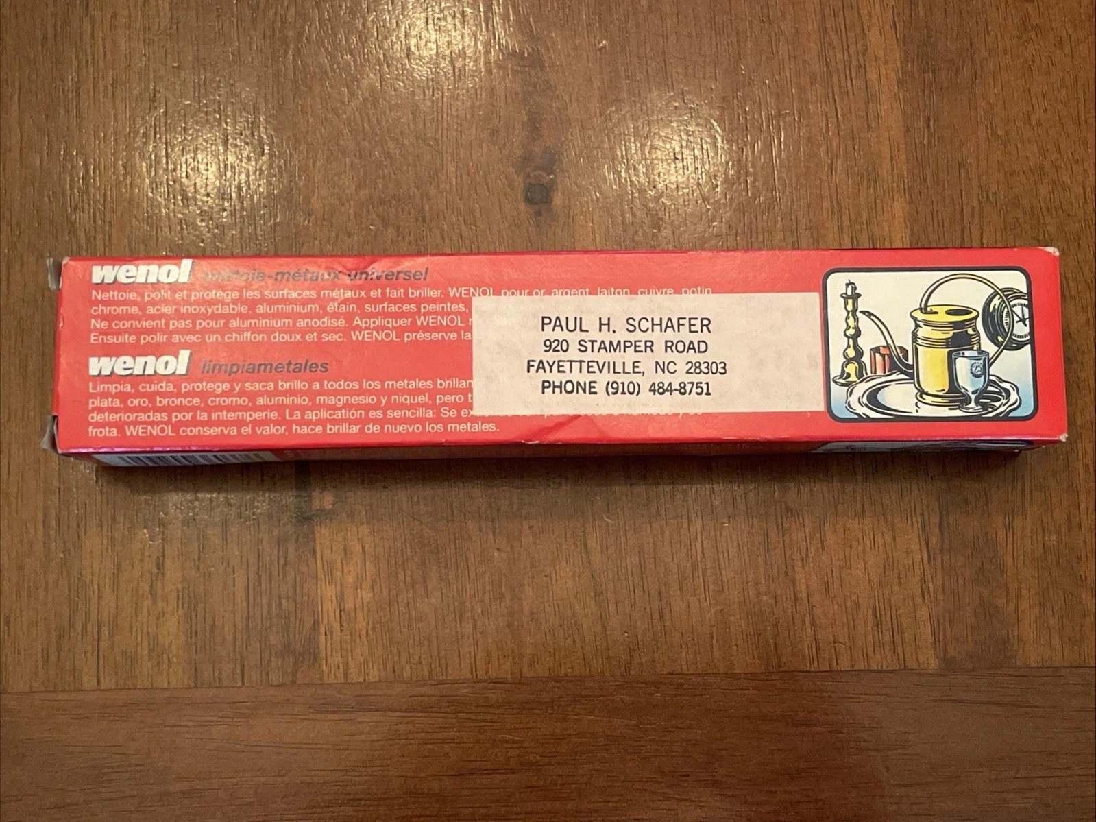 WENOL Red Metal Polish 3.4oz Made In Germany Almost Full