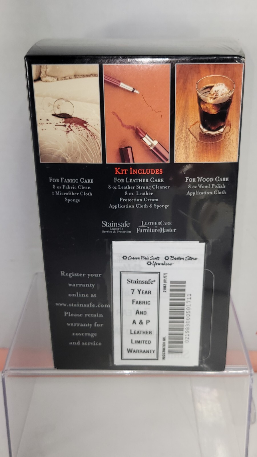 Furniture Fabric * Leather * Wood Care Cleaning Kit 8 oz cleaners – New & Sealed