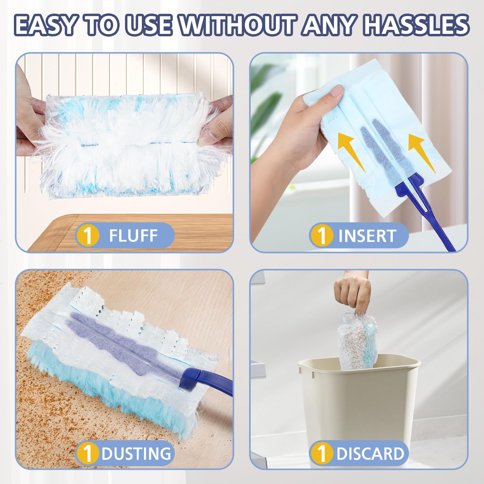 Duster Refills for Swiffer Dusters, 35 Count Disposable Duster Refill Heavy D…