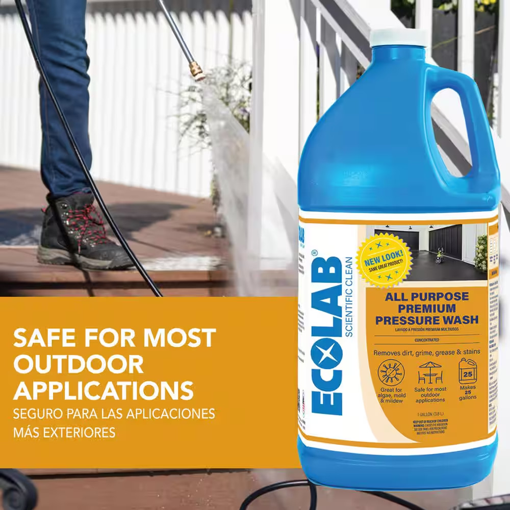 1 Gal. All Purpose Premium Pressure Wash Concentrate, Removes Stains on Patios,