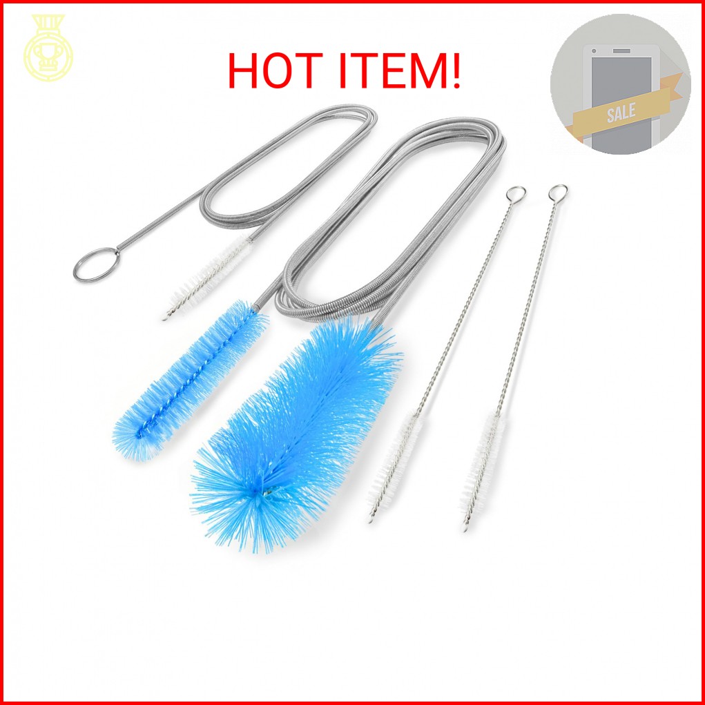 Bozenu Flexible Drain Brush, 66 Inch Long Double Ended Hose Pipe and 58 Inch Tub