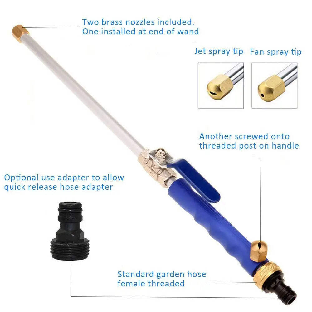 Car High Pressure Water Gun 46cm Jet Garden Washer Hose Wand Nozzle Sprayer Wate