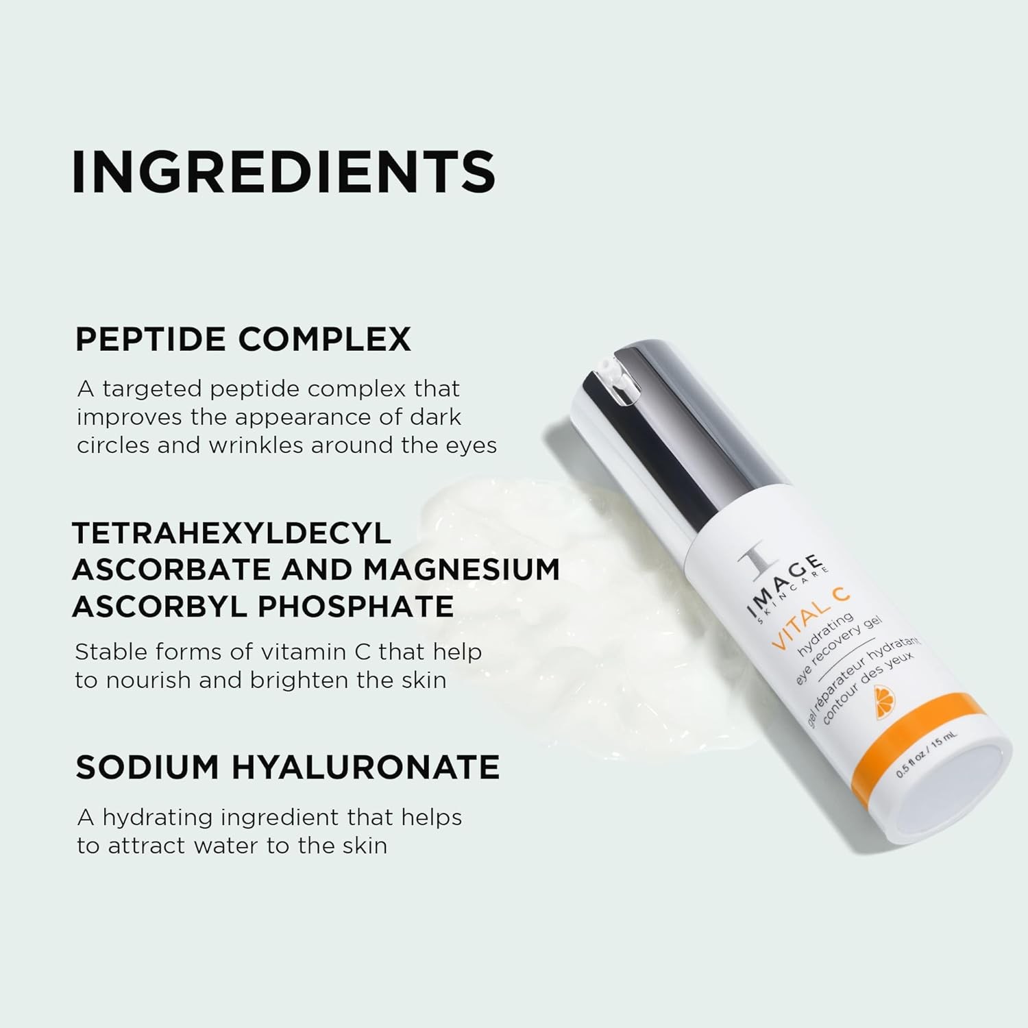 IMAGE Skincare, VITAL C Hydrating Eye Recovery Gel, With Vitamin C and Peptide