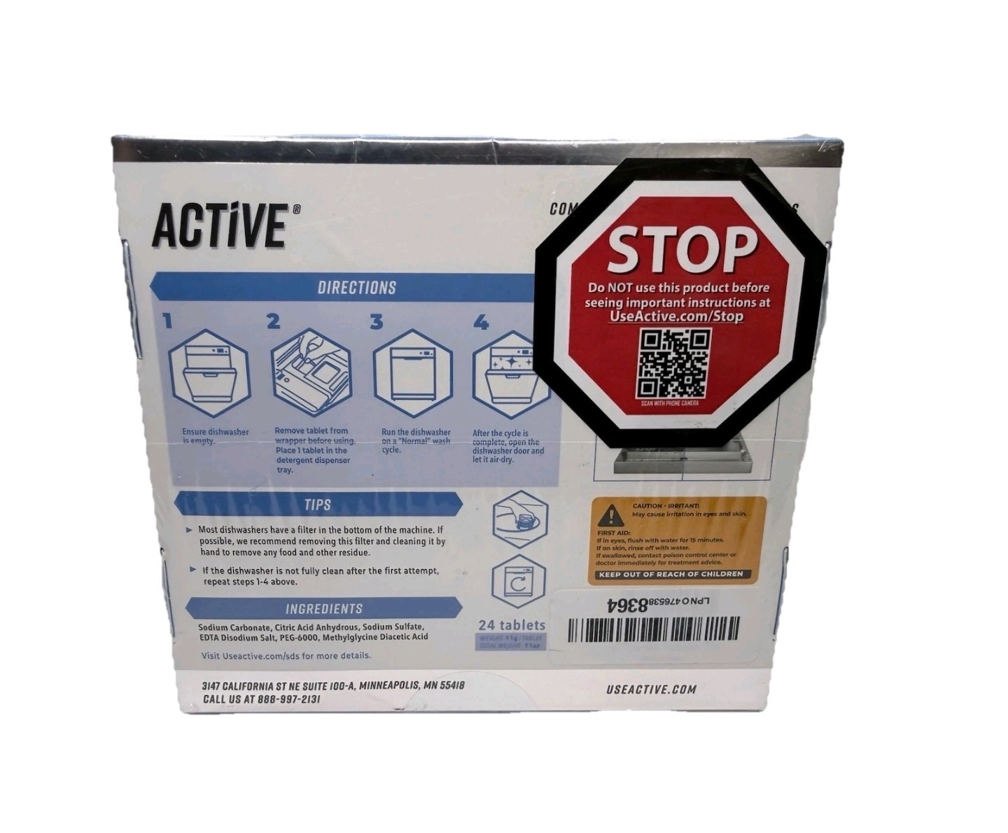 Dishwasher Active Cleaner And Deodorizer Tablets – 24 Pk Deep Cleaning Descaler