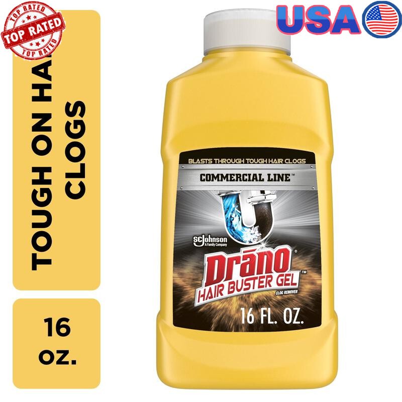 Hair Clog Remover Gel Professional Strength 16 Oz Fast Acting Safe Pipes Drain