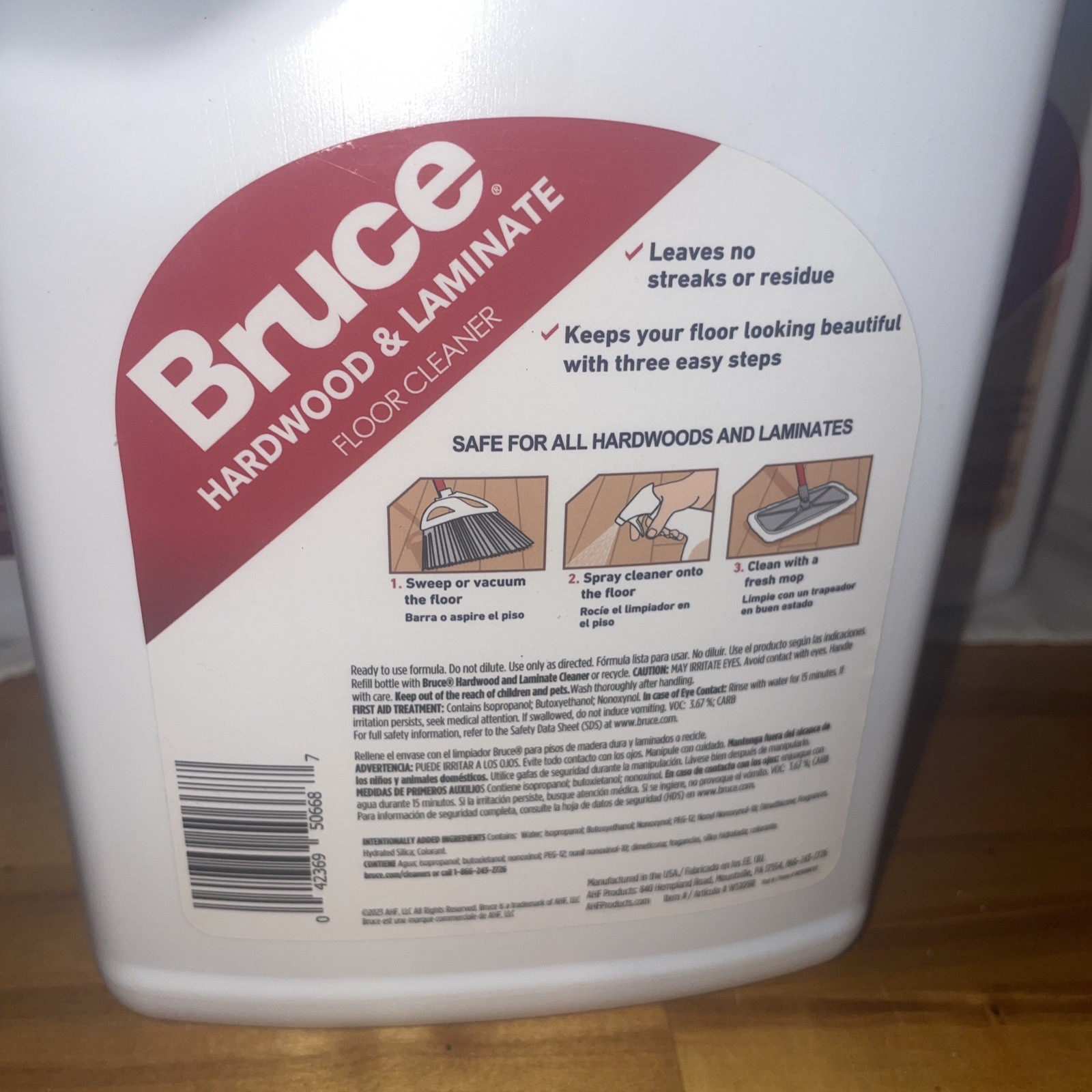 Bruce Hardwood And Laminate Floor Cleaner 64 Fl Oz Lot Of 3
