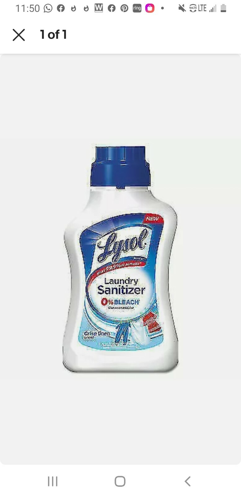 Laundry Detergent Additive, Crisp Linen – 41OZ Fast Shipping!