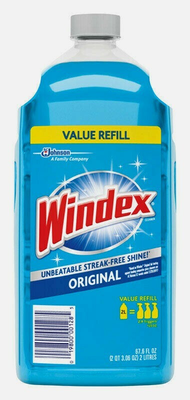 Windex Original Glass Cleaner 67.6 oz Refill Streak-Free Shine Window 00128 NEW