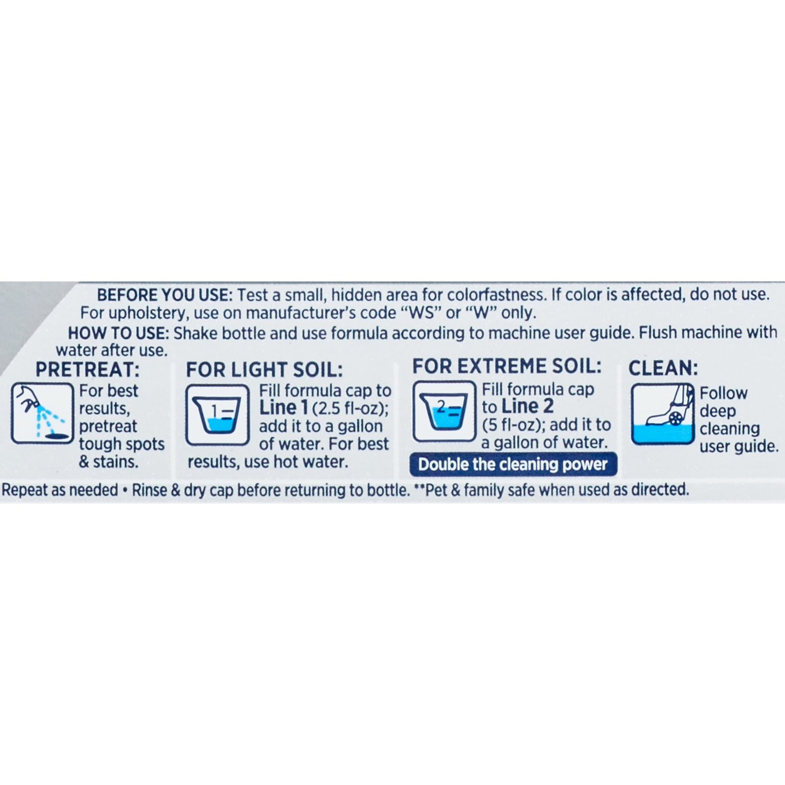 2 Bottles Advanced Pro Max Clean + Protect Deep Cleaning Carpet, 50 oz, 70E1