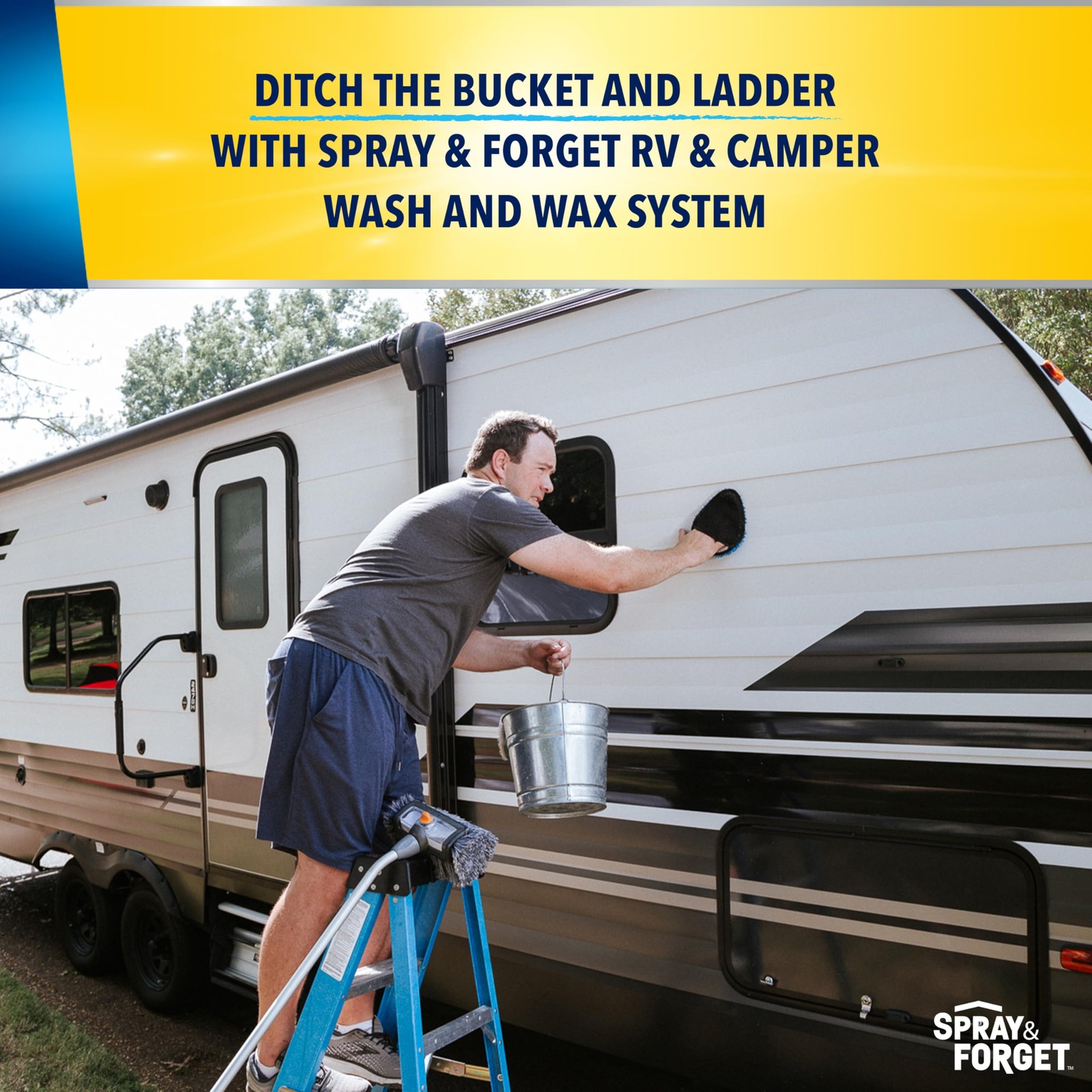 RV & Camper Wash and Wax Combo, Includes RV & Camper Wash (1 Quart) and RV & …