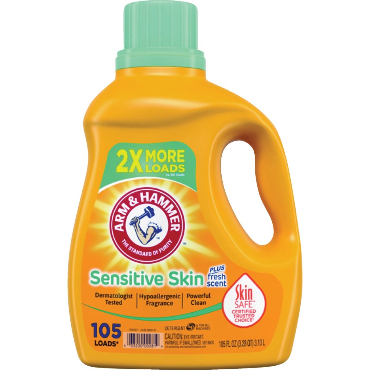 Arm & Hammer 105 Oz. Sensitive Skin Dual HE Liquid Laundry Detergent 281 Arm &