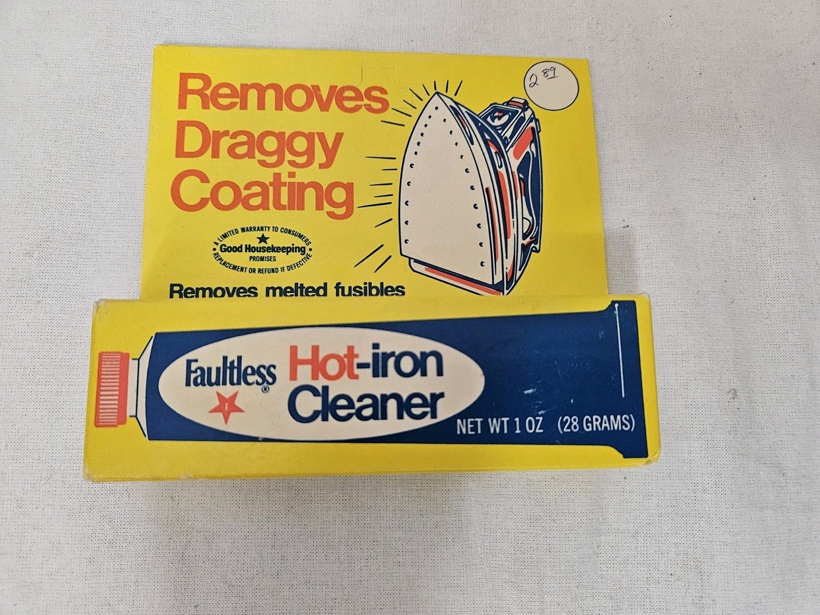 Faultless Starch 40110 Faultless Hot Iron Cleaner 1oz (28 Grams) USA Vintage NEW