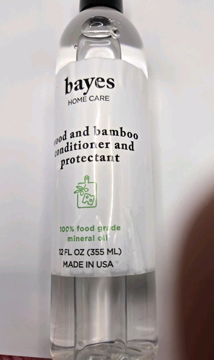 Bayes Mineral Oil Wood & Bamboo Conditioner and Protectant 12 FL. OZ