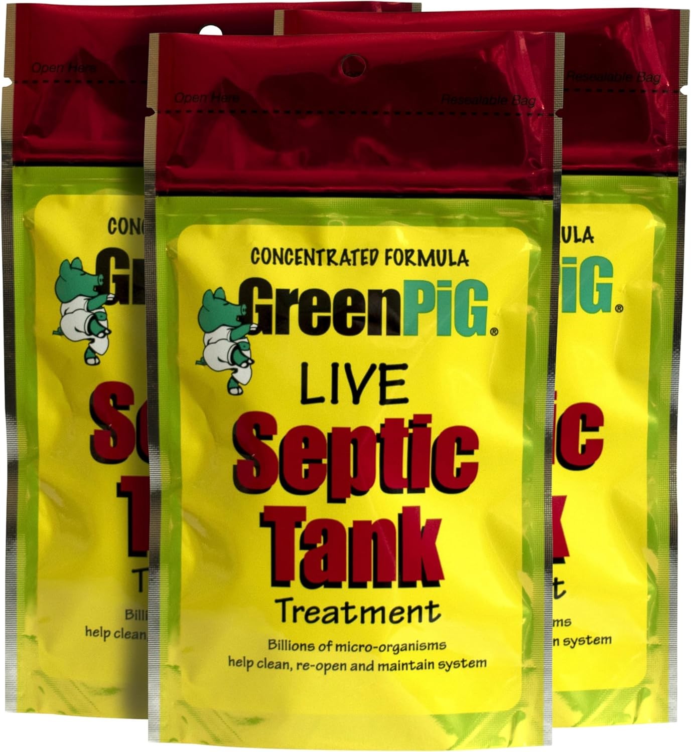 GREEN PIG 54A Live Tank Treatment Aids in The Breakdown of Septic Waste to with