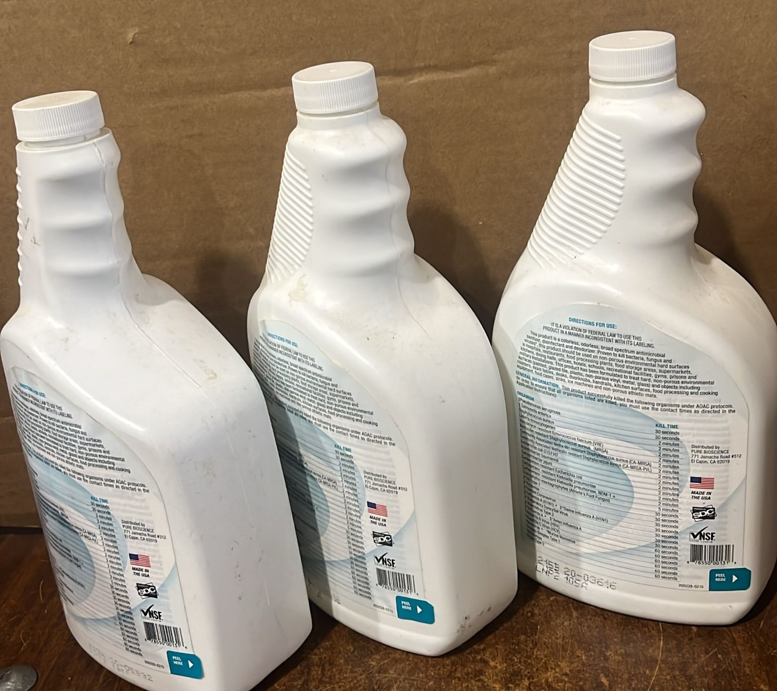 Pure Hard Surface Cleaner Apparel Accessories 32oz ~ Lot of 2