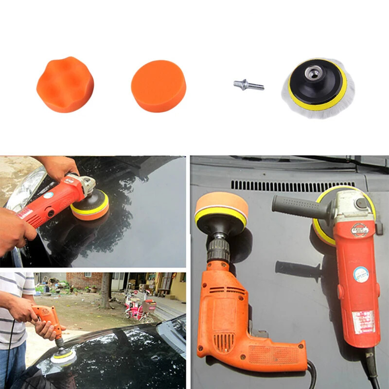 37/22/5 Pieces Car Electric Cleaning Brush Drill Brush Set for Car Polisher