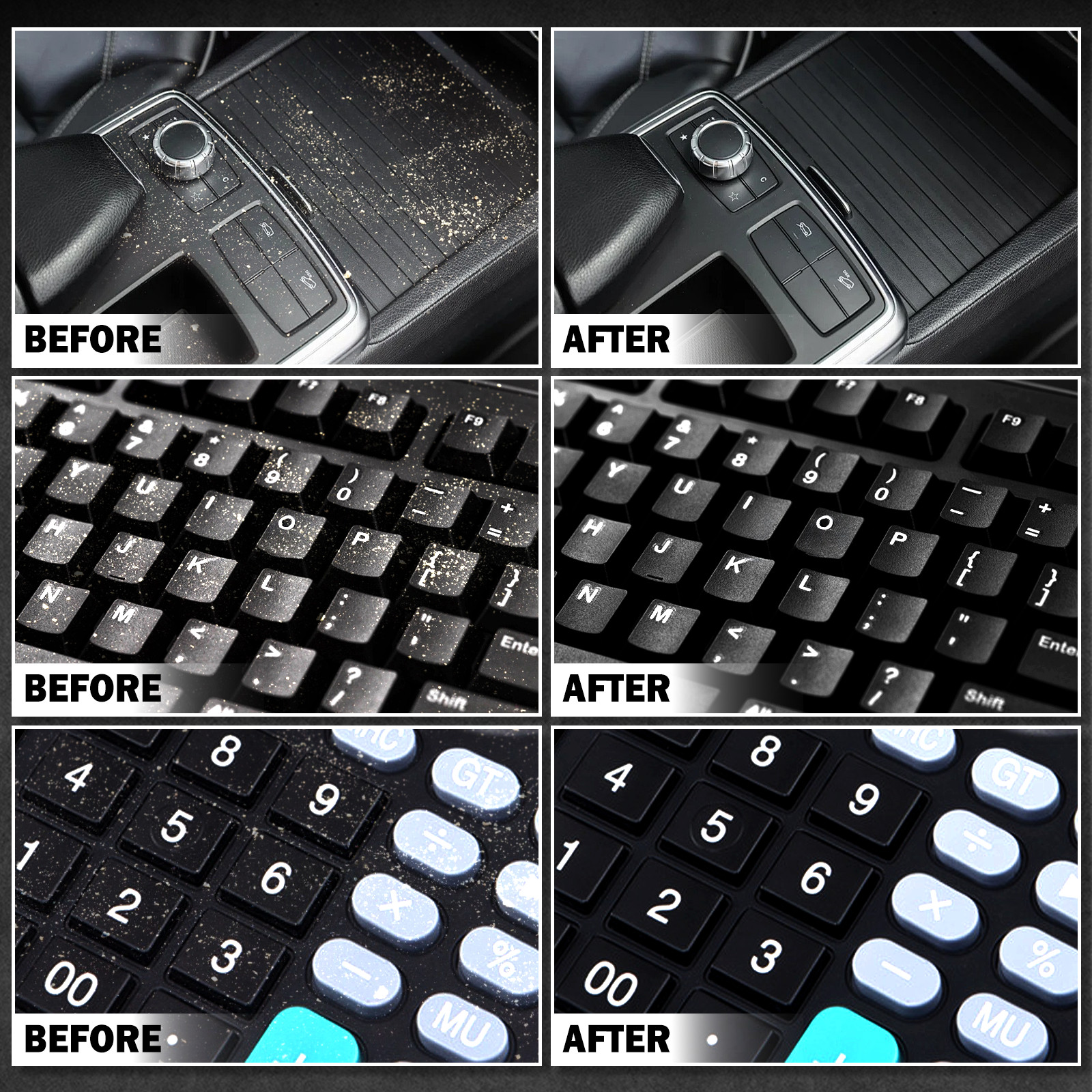 2 Piece Cleaning Gel Jelly Multi Purpose Detailing Tool Dust Home Car Keyboard