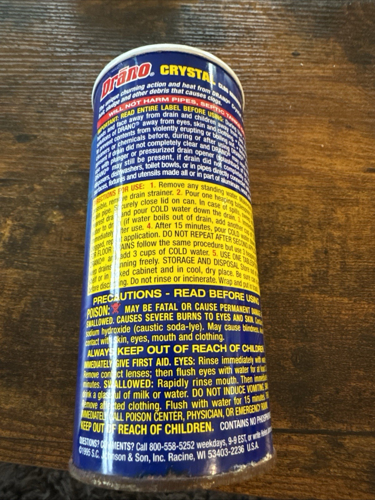 Drano Crystal Clog Remover 18 Oz For Grease & Kitchen Clogs NEW Discontinued