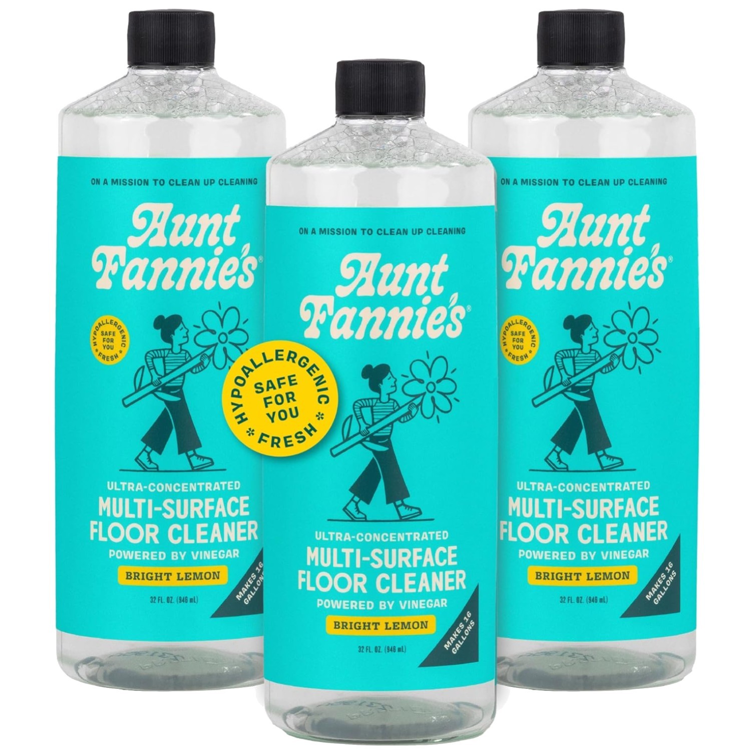 Natural Lemon Vinegar Floor Cleaner 96oz