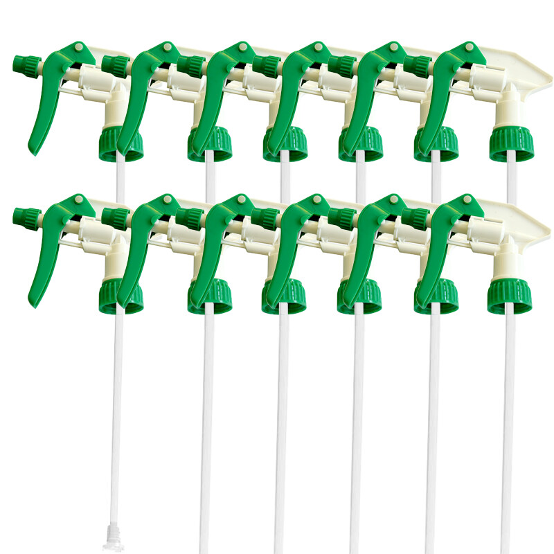 12 Pcs Heavy Duty Acid and Chemical Resistant Trigger Sprayer Nozzle Head