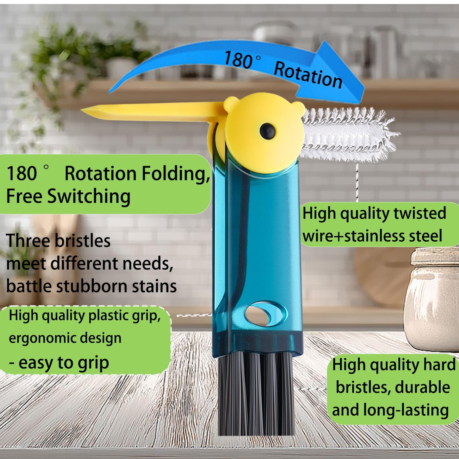 3 in 1 Cup Lid Cleaning Brush – Upgraded Version Cup Lid Brush with Packaging…