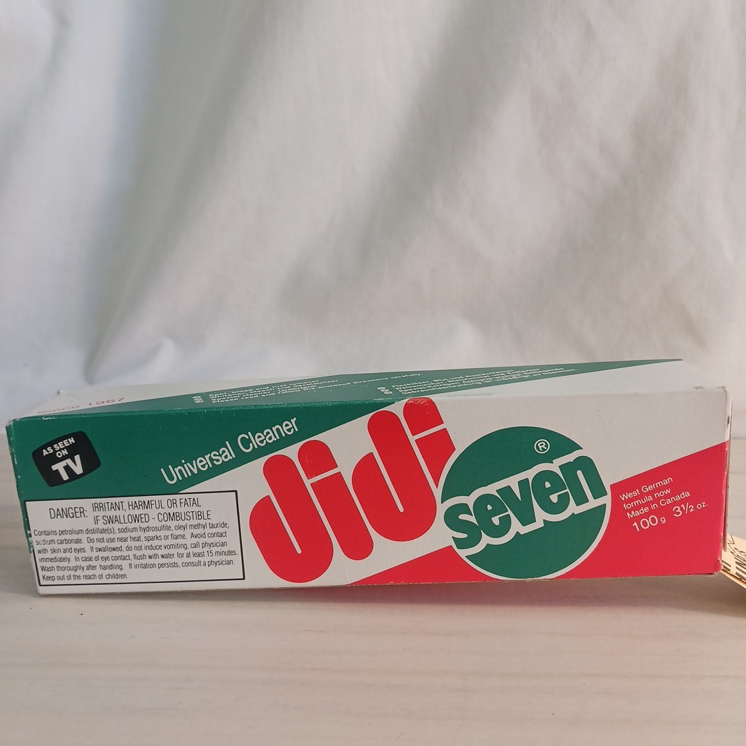 VTG DiDi Seven Universal Cleaner 3 1/2 oz. Made in Canada NEW In Box As Seen On