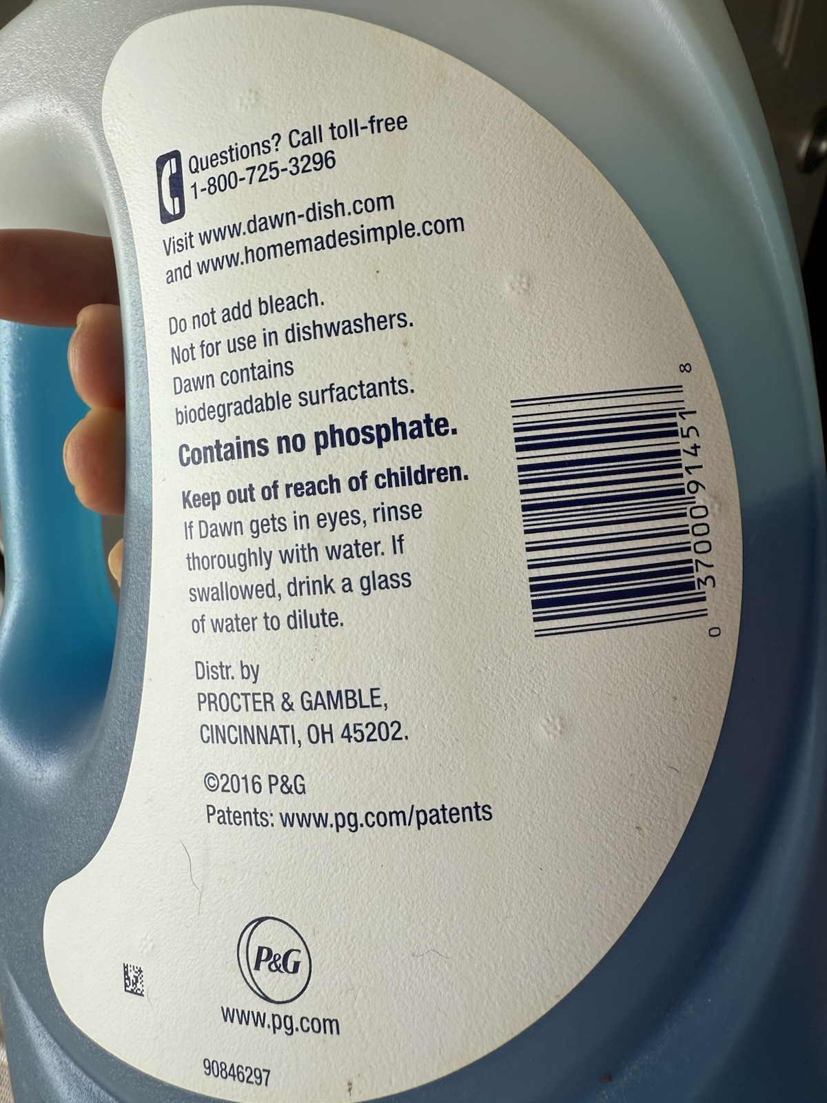 DAWN Ultra Dishwashing Liquid In 75 FL OZ Bottle Original OLD Scent 2016 Used