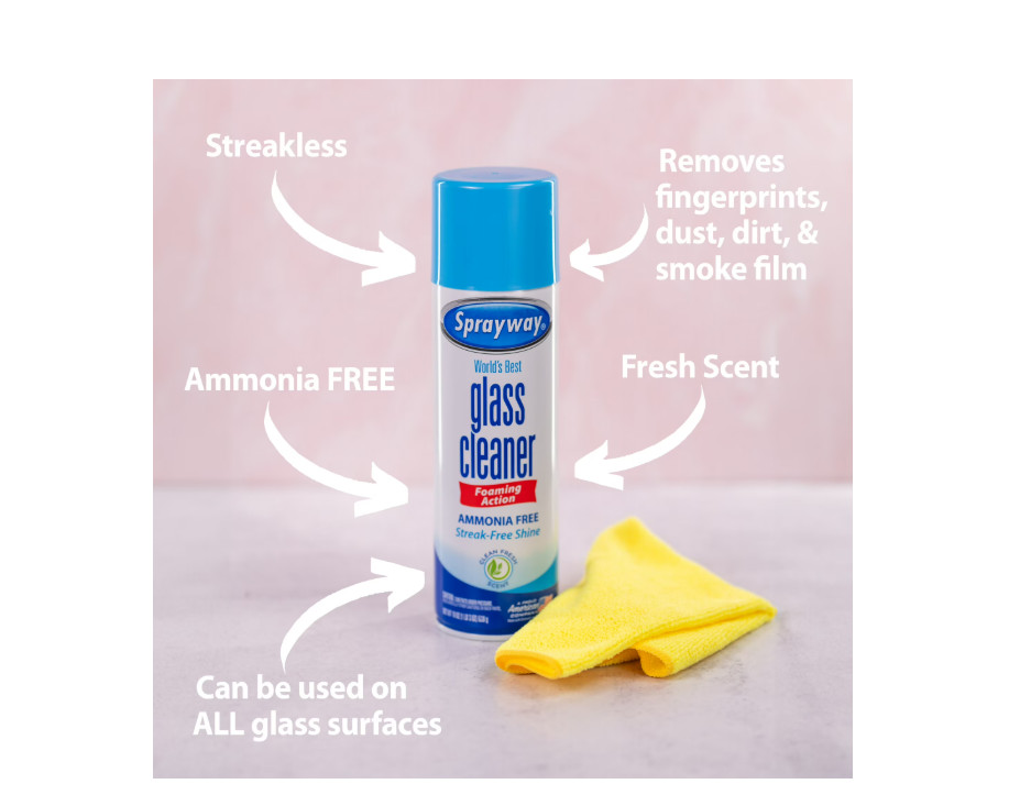Sprayway World’s Best Glass Cleaner, Value Pack, 19 OZ, 6PACK