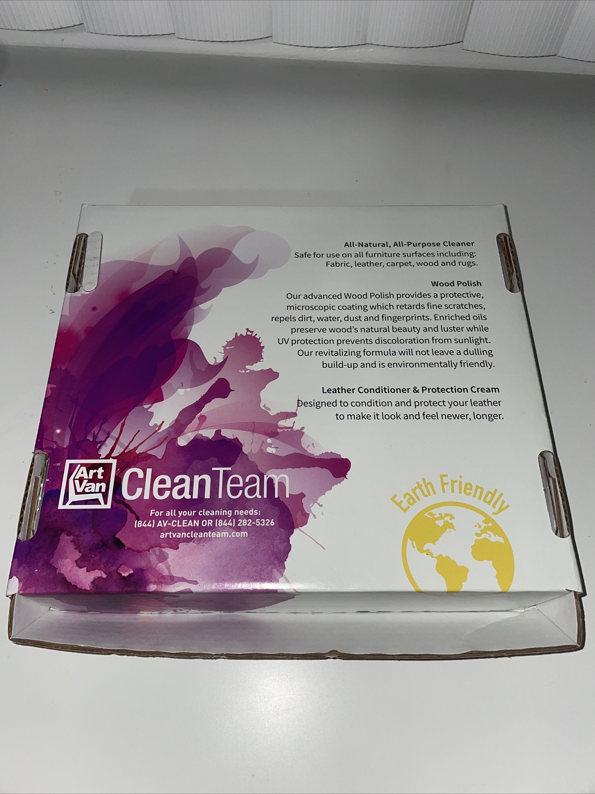 Art Van Clean Team Furniture Care Kit NEW Earth Friendly Leather & Wood Cleaner