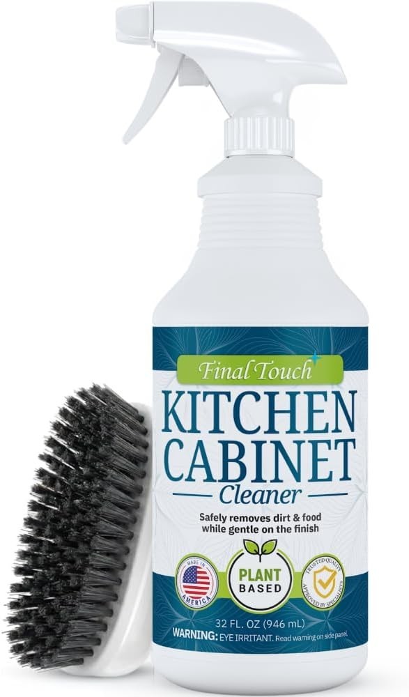 Kitchen Cabinet Cleaner – Plant Based Cleaner Solution, Safe on Paint and Woo…